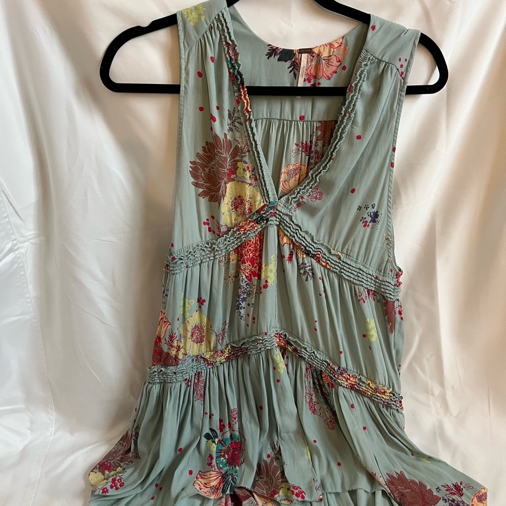 Free People Floral Sleeveless Top